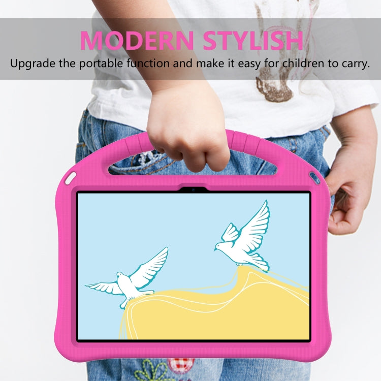 For Lenovo Tab M10 3rd Gen TB328FU / TB328XU 2022 EVA Shockproof Tablet Protective Case with Holder(Rose Red)