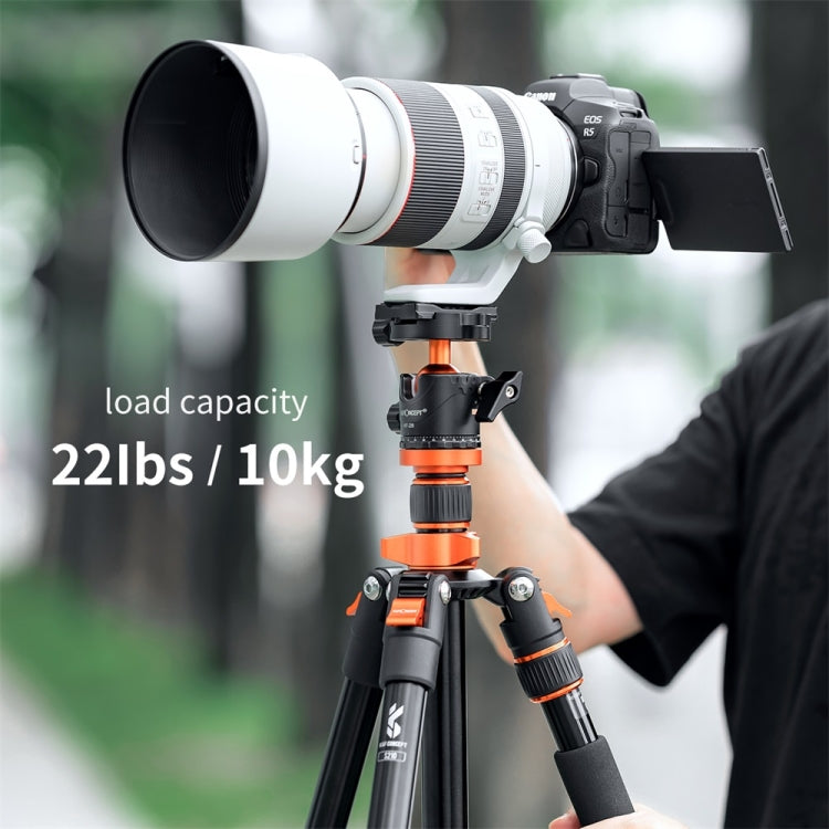 K&F CONCEPT KF31.023V3 360 Degree Rotating Panoramic Metal Tripod Ball Head with 1/4 Inch Quick Release Plate - free shipping - PMC Jewellery - Order now!