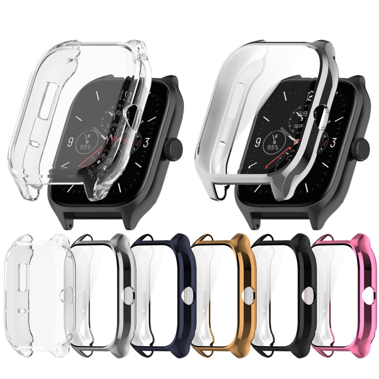 For Amazfit GTS 4 TPU Full-Enclosed Watch Case(Black) - Watch Cases by PMC Jewellery | Online Shopping South Africa | PMC Jewellery | Buy Now Pay Later Mobicred