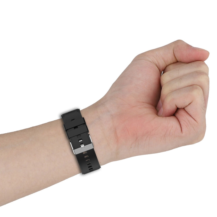 For Google Pixel Watch Metal Connector + Solid Color Silicone Watch Band(Yellow)