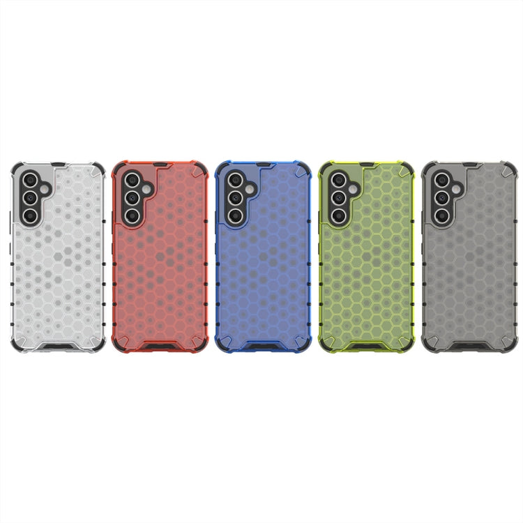 For Samsung Galaxy A34 5G Honeycomb Shockproof Phone Case(Black)