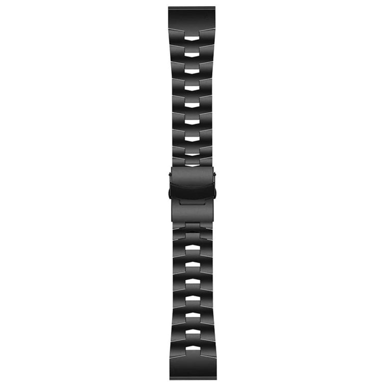 Compatible with Garmin Fenix 5 22mm Titanium Alloy Quick Release Watch Band(Black)