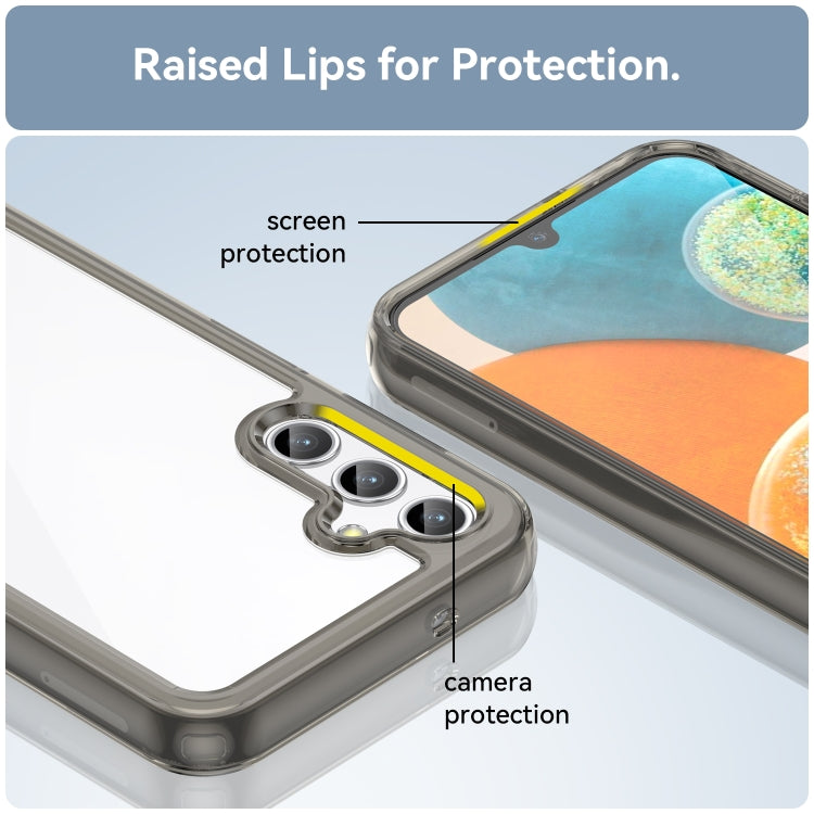 For Samsung Galaxy A14 4G Colorful Series Acrylic + TPU Phone Case(Transparent Grey) - free shipping - PMC TechLife - Order now!