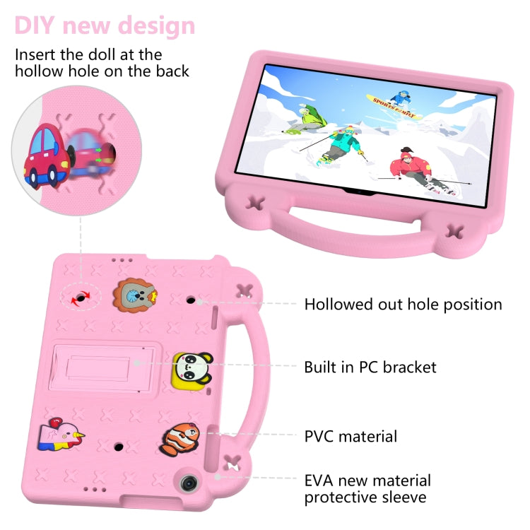 For Lenovo Tab M10 3rd Gen TB328FU / TB328XU 2022 10.1 Handle Kickstand Children EVA Shockproof Tablet Case(Pink) - free shipping - PMC Jewellery - Order now!