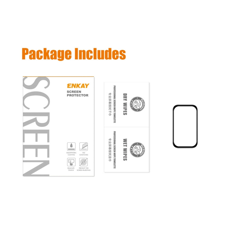 1 PCS For Redmi Smart Band 2 ENKAY Hat-Prince 3D Full Coverage Soft PC Edge + PMMA HD Screen Protector Film - free shipping - PMC Jewellery - Order now!