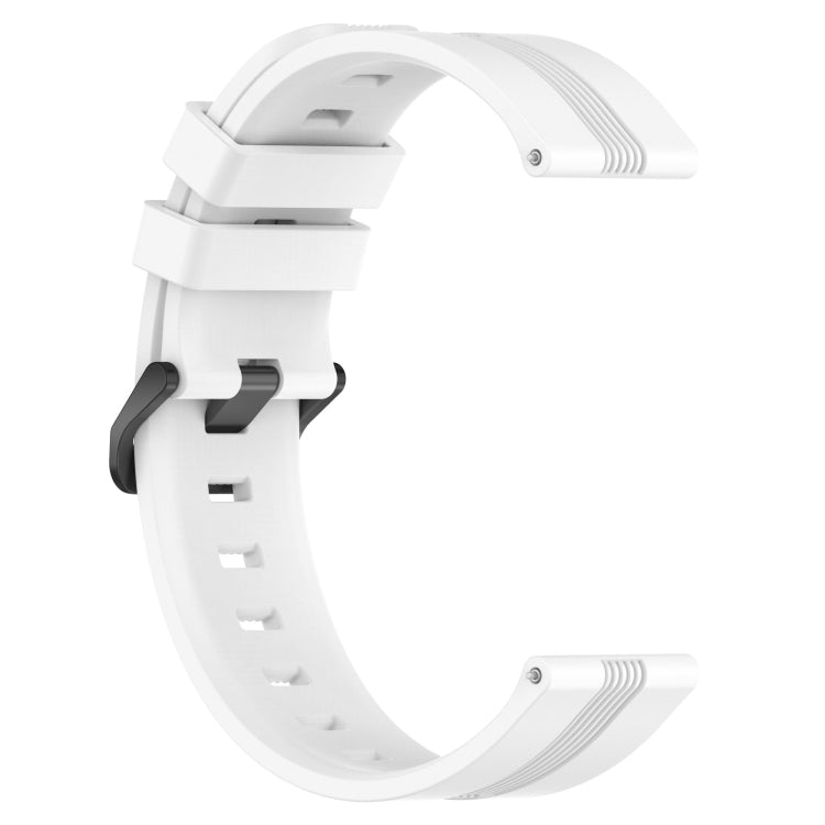 For Huawei GT2 Pro 22mm Concave Striped Slicone Watch Band(White)