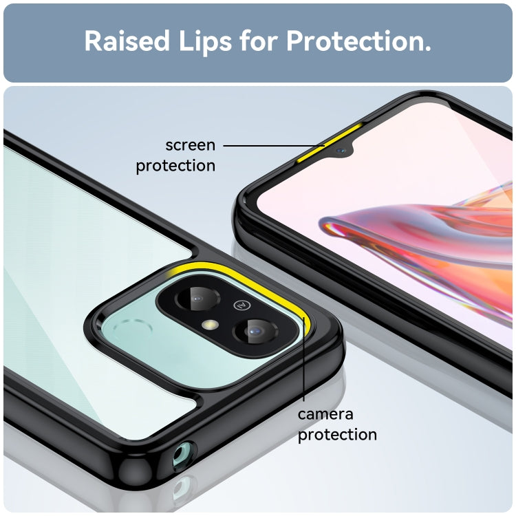 For Xiaomi Redmi 12C Colorful Series Acrylic + TPU Phone Case(Black) - free shipping - PMC TechLife - Order now!