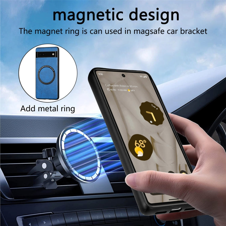 For Google Pixel 6A Solid Color Leather Phone Case(Brown) - Google Cases by PMC TechLife | Online Shopping South Africa | PMC TechLife | Buy Now Pay Later Mobicred