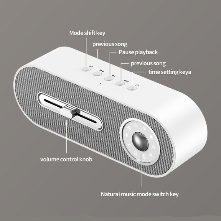 JY-78 Bluetooth Speaker with Sleep White Noise Support Memory Card U-disk(white)
