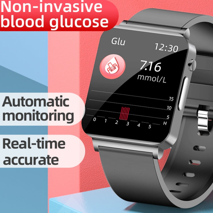 KS03 1.72 inch Color Screen Smart Watch,Support Heart Rate Monitoring / Blood Pressure Monitoring(Black)