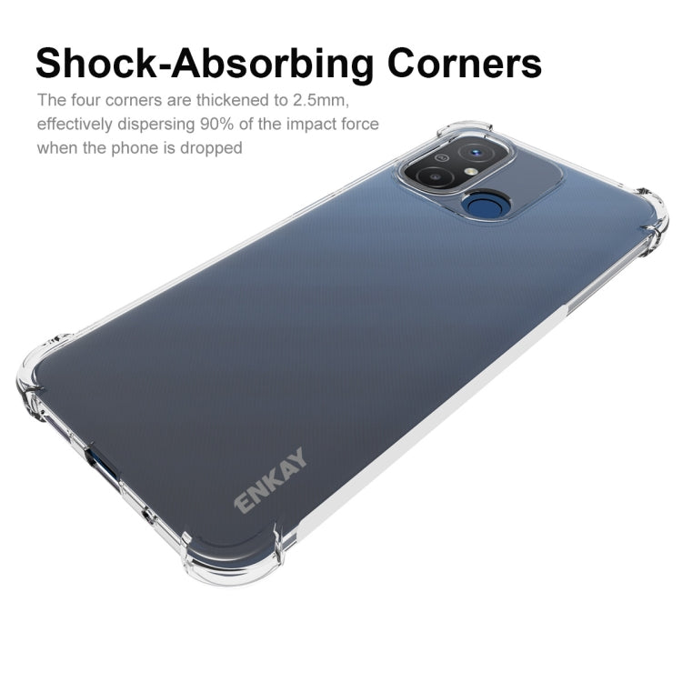 For Redmi 12C 4G ENKAY Hat-Prince Clear TPU Shockproof Phone Case