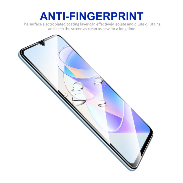 For Honor X7A 4G Global 5pcs ENKAY Hat-Prince Full Glue 0.26mm 9H 2.5D Tempered Glass Full Film