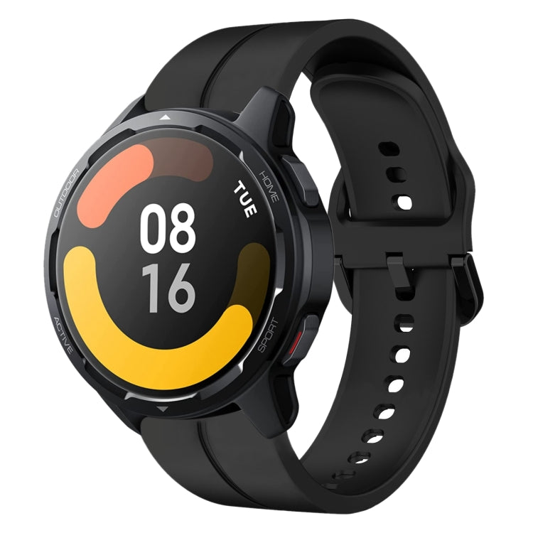 For Xiaomi MI Watch S1 Active 22mm Loop Silicone Watch Band(Black) - free shipping - PMC Jewellery - Order now!