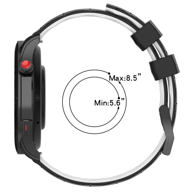 For Xiaomi MI Watch S1 Active 22mm Football Pattern Two-Color Silicone Watch Band(Olive Green + Black) - Watch Bands by PMC Jewellery | Online Shopping South Africa | PMC Jewellery | Buy Now Pay Later Mobicred