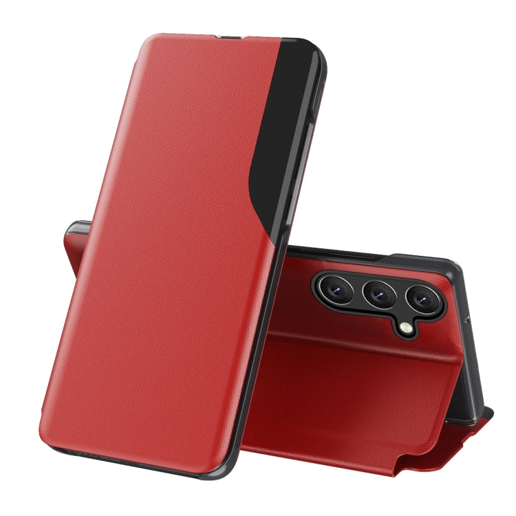 For Samsung Galaxy A54 5G Attraction Flip Holder Leather Phone Case(Red)