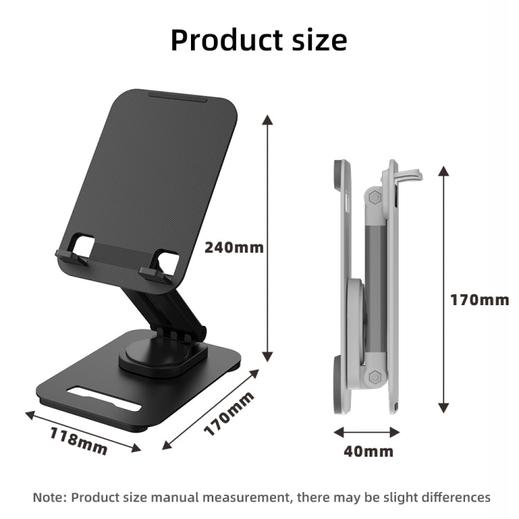 K29 Foldable Lazy Desk Mobile Phone Tablet Stand(Black) - Desktop Holder by PMC TechLife | Online Shopping South Africa | PMC TechLife