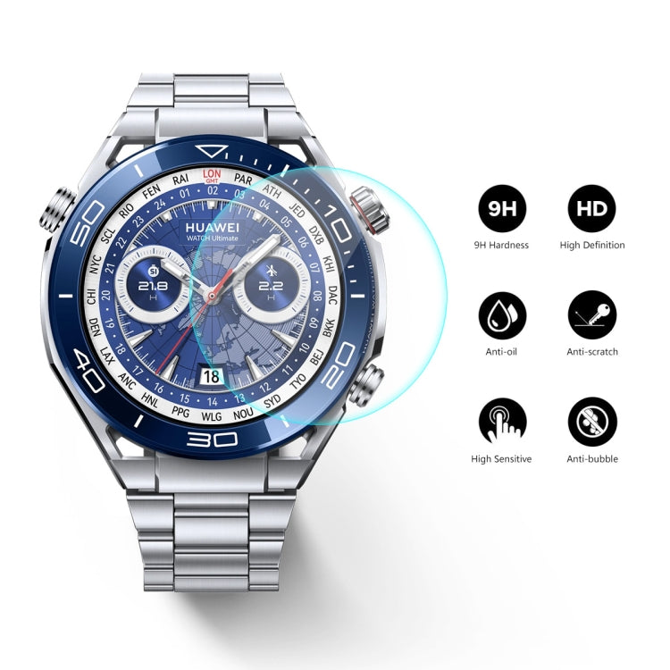 10pcs For Huawei Watch Ultimate ENKAY Hat-Prince 0.2mm 9H Tempered Glass Screen Protector Watch Film - free shipping - PMC Jewellery - Order now!