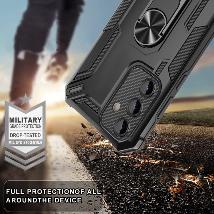 For Samsung Galaxy A54 5G Warship Armor 2 in 1 Shockproof Phone Case(Black)