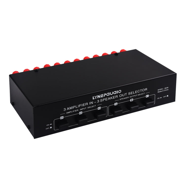 B036 3 Input 3 Output Power Amplifier And Speaker Switcher Speaker Switch Splitter Comparator - free shipping - PMC Jewellery - Order now!