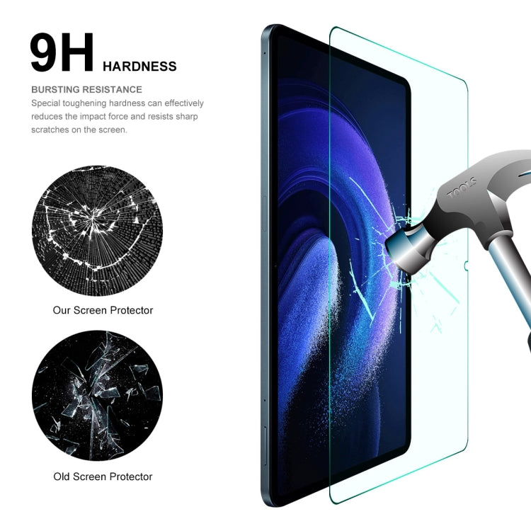 For Xiaomi Pad 6 / Pad 6 Pro 2pcs ENKAY Hat-Prince 0.33mm Explosion-proof Tempered Glass Film