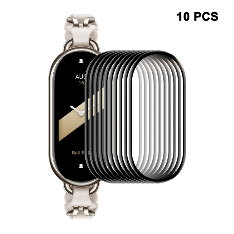 10pcs For Xiaomi Band 8 ENKAY Hat-Prince 3D Full Coverage Soft PC Edge + PMMA HD Screen Protector Film - Screen Protector by ENKAY | Online Shopping South Africa | PMC Jewellery | Buy Now Pay Later Mobicred