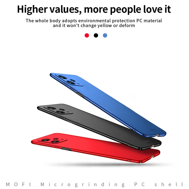For Xiaomi Redmi Note 12 Pro 5G Global MOFI Frosted PC Ultra-thin Hard Phone Case(Red)