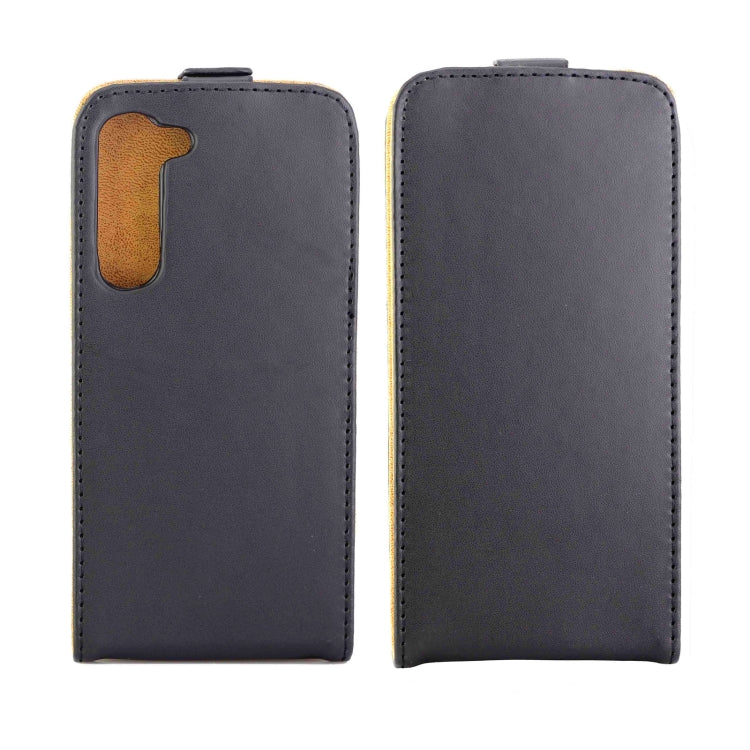 For Samsung Galaxy S23+ 5G Vertical Flip Leather Phone Case with Card Slot(Black)