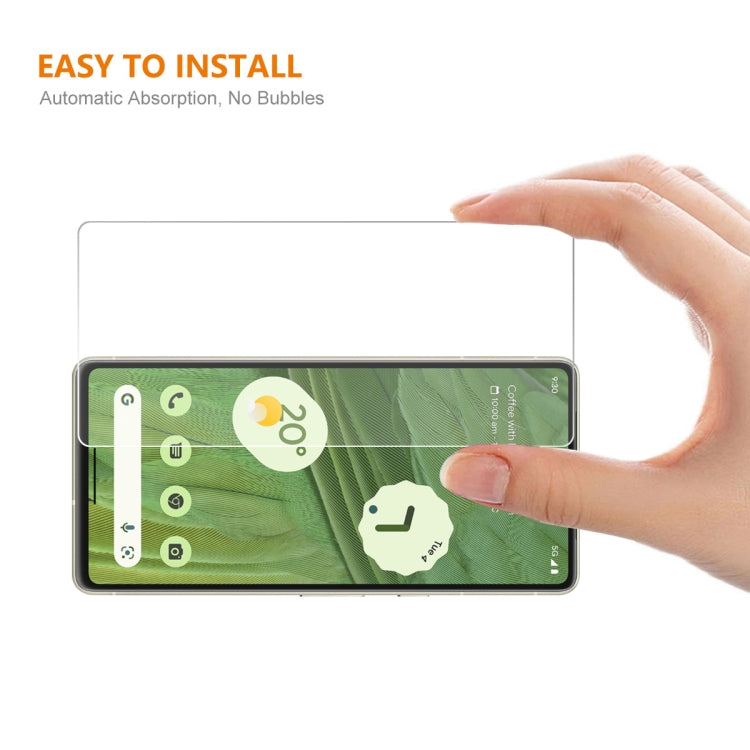 2pcs For Google Pixel 7A ENKAY 0.26mm 9H 2.5D High Aluminum-silicon Tempered Glass Film
