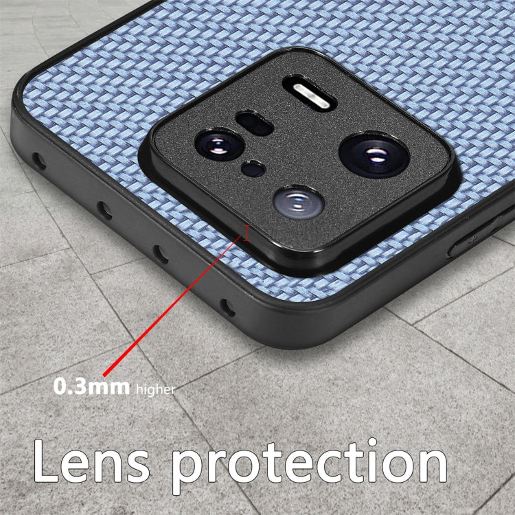 For Redmi Note 11T Pro 5G Carbon Fiber Texture Leather Back Cover Phone Case(Khaki)