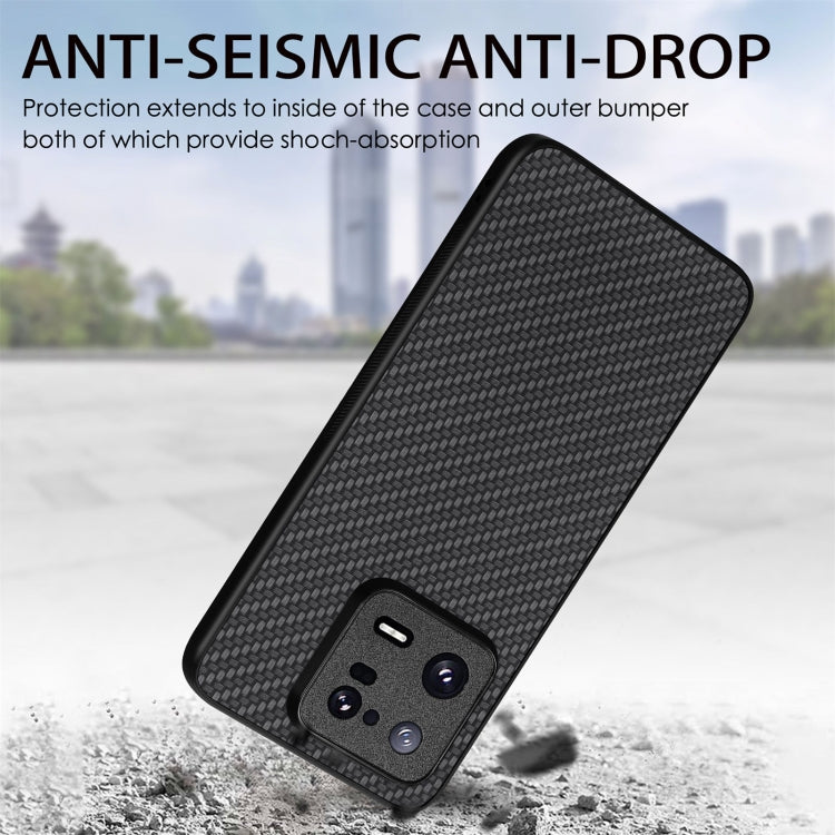 For Redmi Note 11T Pro 5G Carbon Fiber Texture Leather Back Cover Phone Case(Khaki)