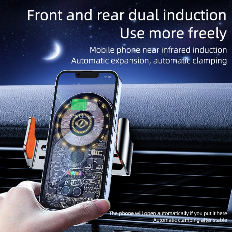 C13 Wireless Car Charger 15W Car Charging Station Automatic Induction Phone Holder Bracket