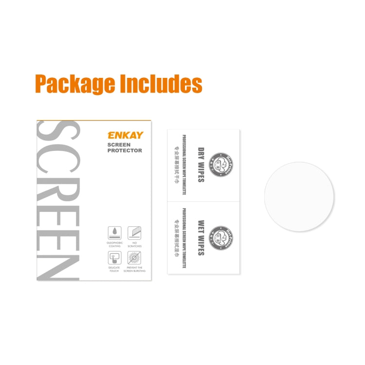 For Garmin Approach S70 ENKAY 0.2mm 9H Tempered Glass Screen Protector Watch Film