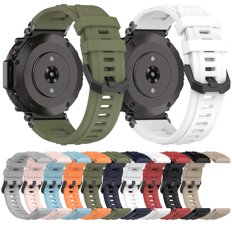 For Amazfit T-Rex Ultra Silicone Sports Watch Band(Red)