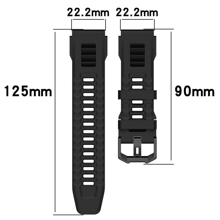 For Amazfit T-Rex Ultra Silicone Sports Watch Band(Red)