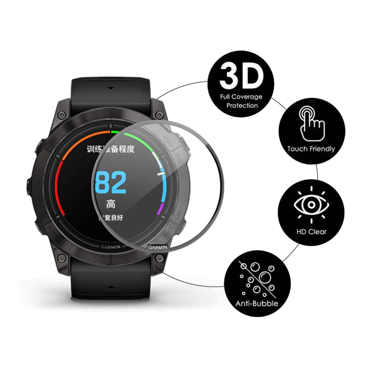 For Garmin Epix Pro Gen 2 51mm 10pcs ENKAY 3D Full Coverage Soft PC Edge + PMMA HD Screen Protector Film
