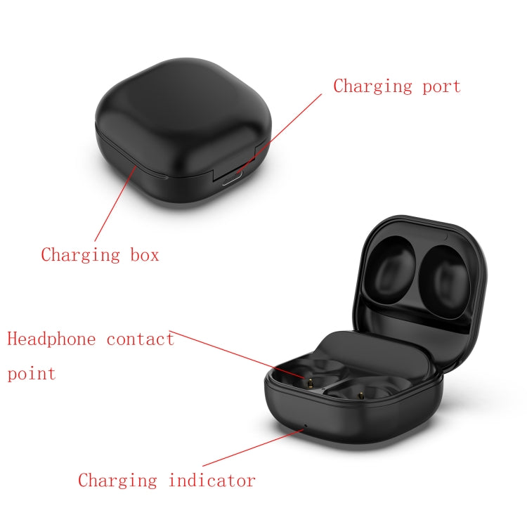 For Samsung Galaxy Buds Pro SM-R190 Wireless Earphone Charging Box(Black) - Other Accessories by PMC Jewellery | Online Shopping South Africa | PMC Jewellery | Buy Now Pay Later Mobicred