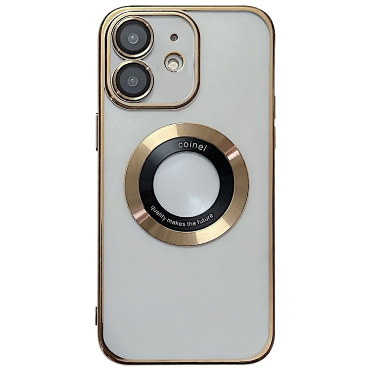 For iPhone 12 Electroplating Magsafe TPU Phone Case(Golden)