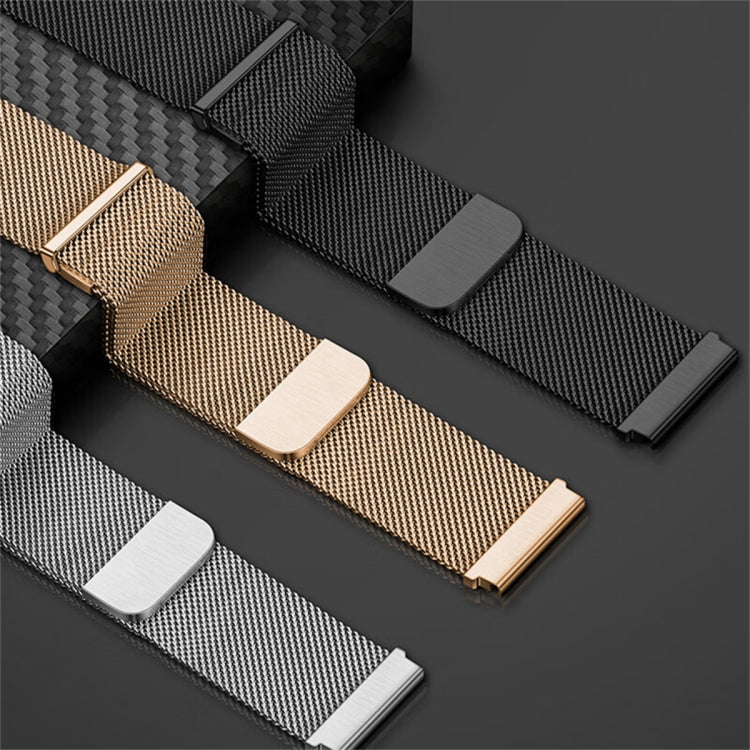 For Huawei Watch GT3 SE Milan Double Magnetic Steel Mesh Watch Band(Gray)