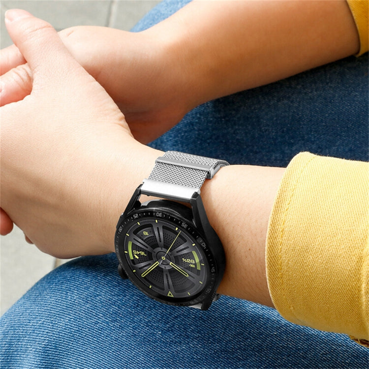 For Huawei Watch GT3 SE Milan Double Magnetic Steel Mesh Watch Band(Gray)