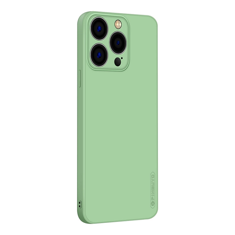 For iPhone 15 Pro Max PINWUYO Sense Series Liquid Silicone TPU Phone Case(Green)