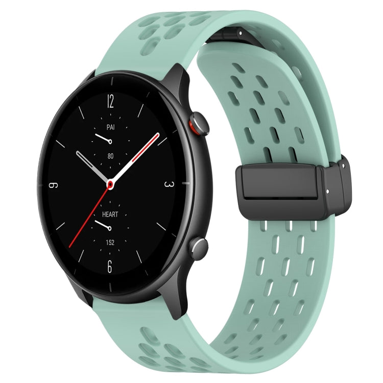 For Amazfit GTR 2e 22mm Folding Magnetic Clasp Silicone Watch Band(Water Duck) - free shipping - PMC Jewellery - Order now!