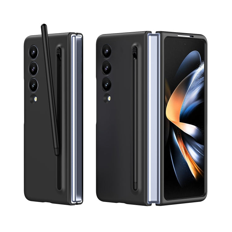 For Samsung Galaxy Z Fold4 Skinfeel Shockproof Phone Case, No Pen(Black)