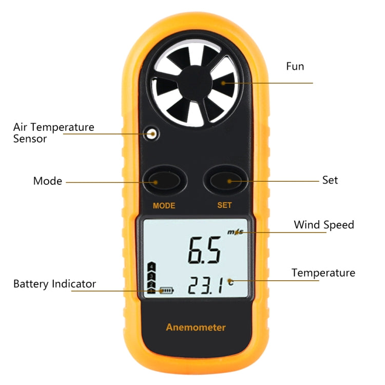 GM816 Handheld Digital Anemometer Wind Speed Meter - free shipping - PMC TechLife - Order now!
