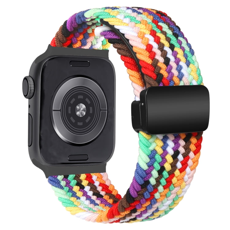 For Apple Watch Ultra 49mm Nylon Woven Magnetic Fold Buckle Watch Band(Yanqing)