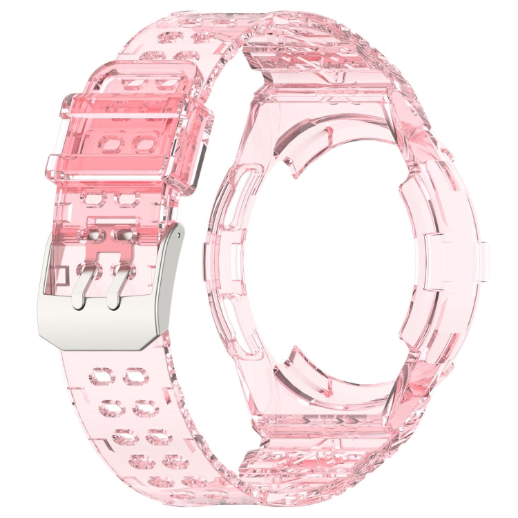 For Samsung Galaxy Watch6 Classic 47mm R960 Glacier TPU Integrated Watch Band(Pink)