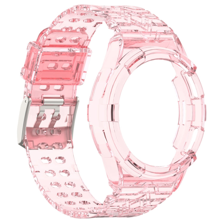 For Samsung Galaxy Watch6 Classic 47mm R960 Glacier TPU Integrated Watch Band(Pink)