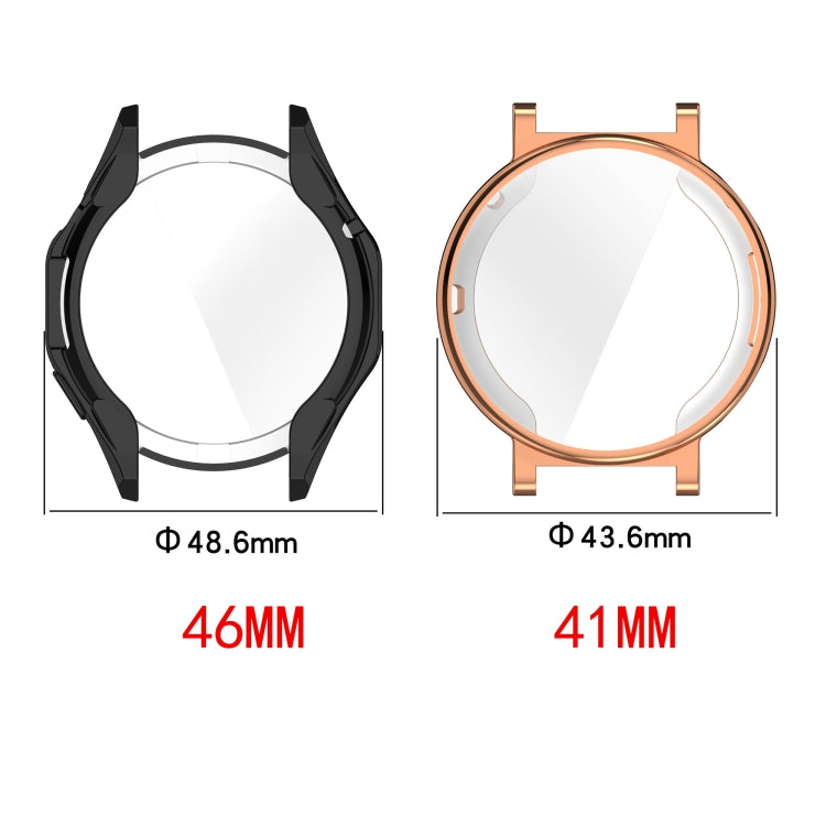 For Huawei Watch GT4 41mm Full Coverage TPU Electroplated Watch Protective Case(Transparent White)