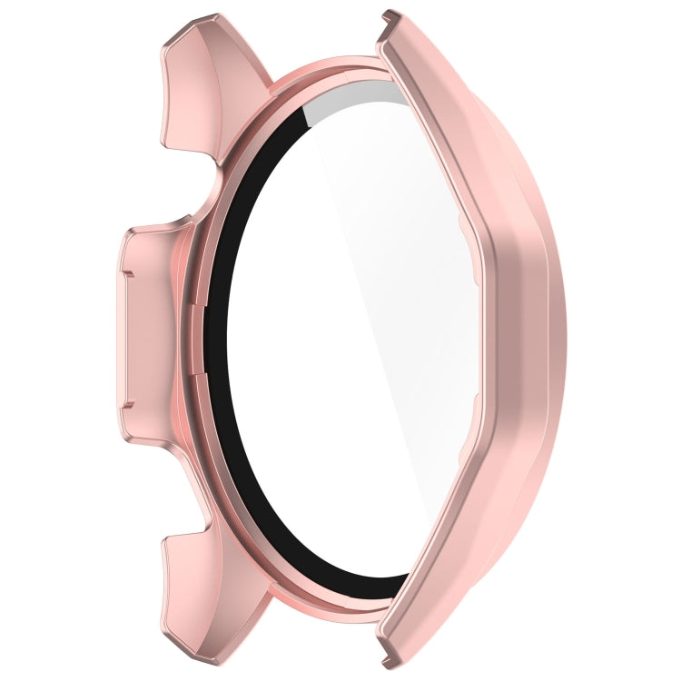 For Huawei Watch GT 4 46mm PC + Tempered Glass Integrated Watch Protective Case with Graduated Dial(Rose Gold)