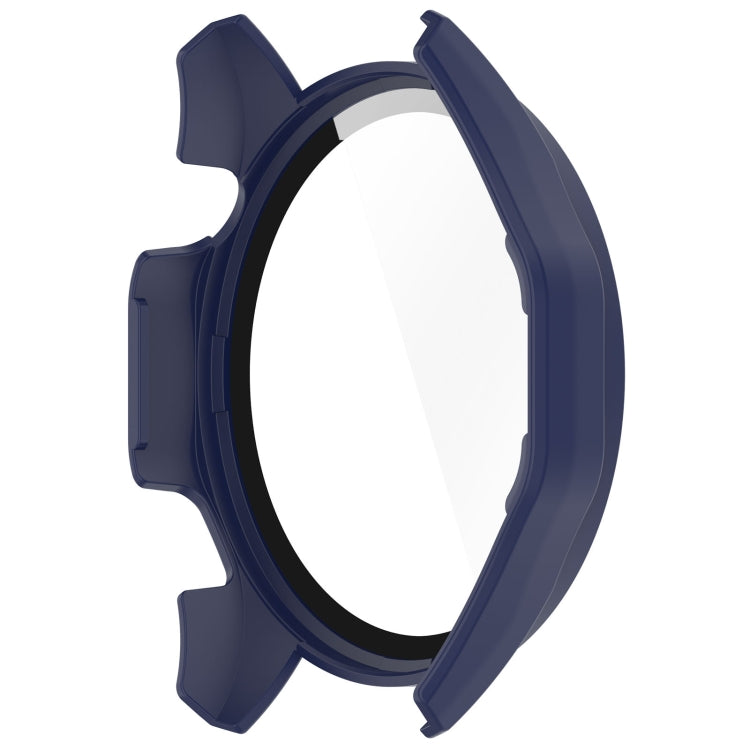 For Huawei Watch GT 4 46mm PC + Tempered Glass Integrated Watch Protective Case with Graduated Dial(Midnight Blue)