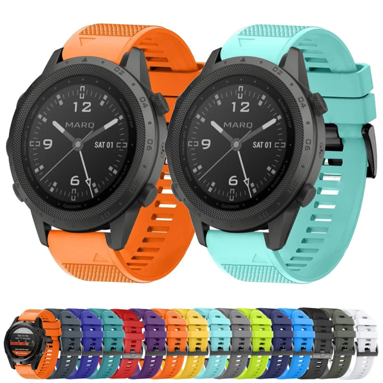 Compatible with Garmin Approach S62 22mm Quick Release Silicone Watch Band(Black)